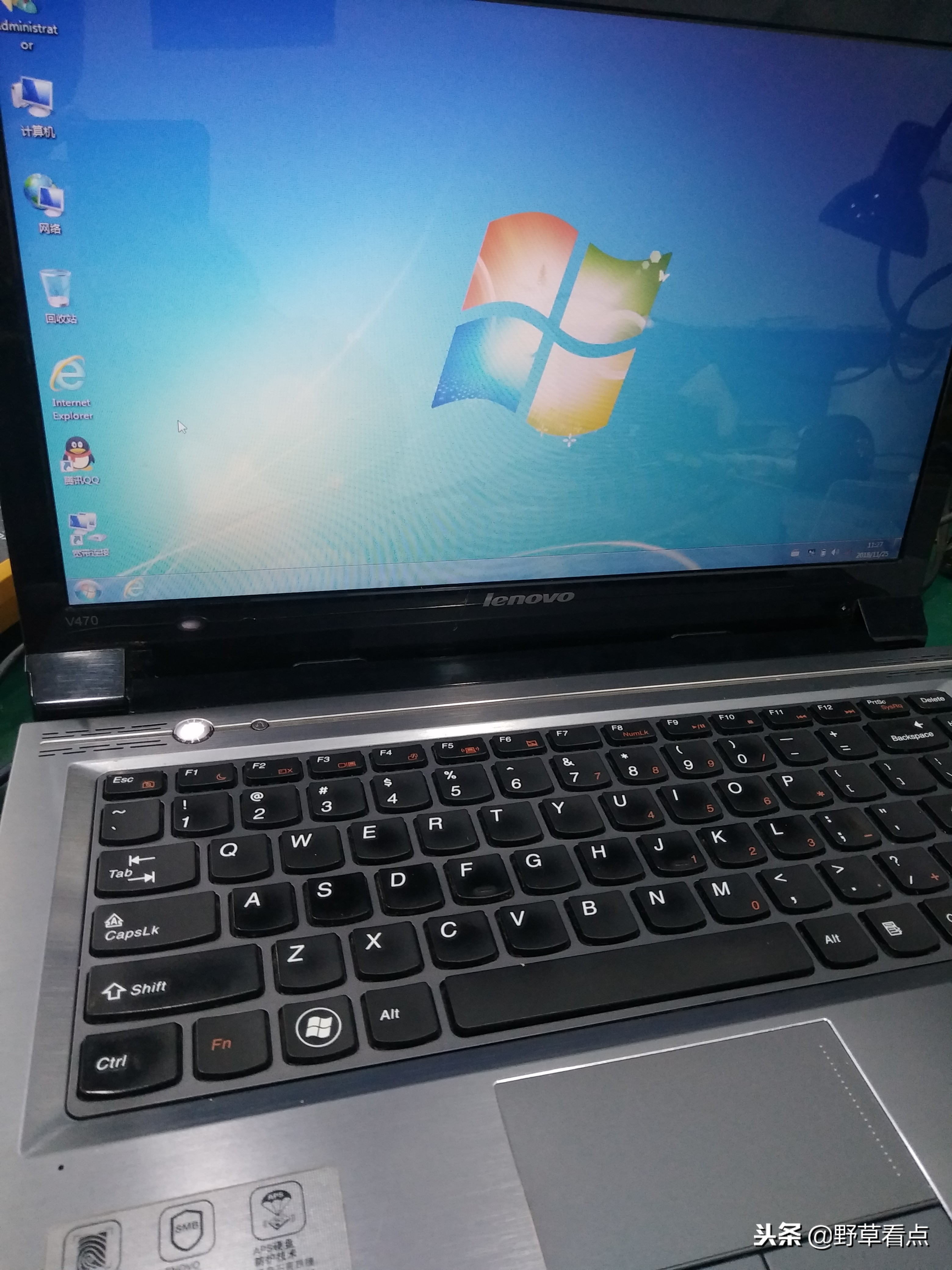 一台被维修过很惨的V470笔记本，到我这没修好，打脸了