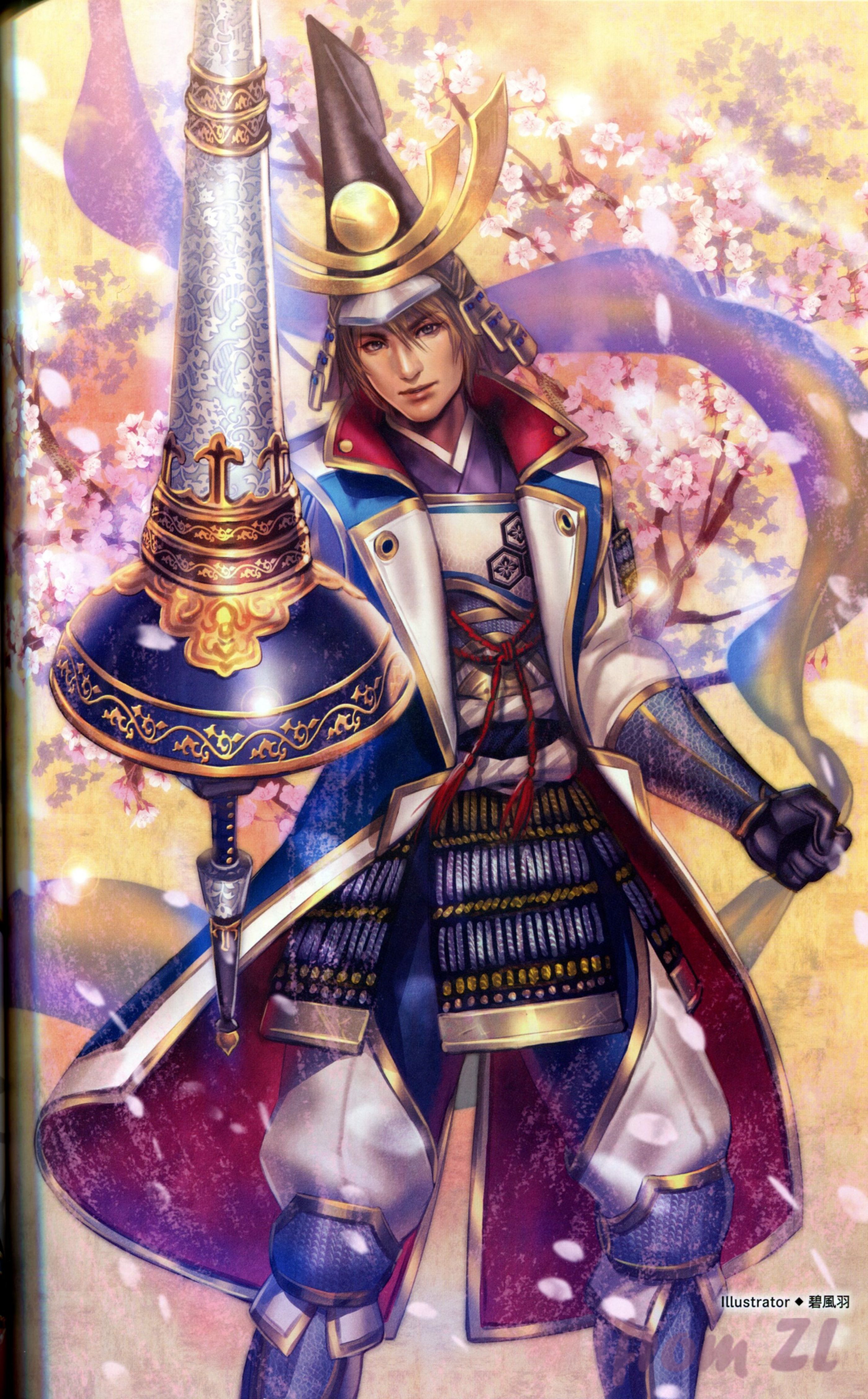 战国无双4设定角色原画集，神无双极意55名武将CG插画壁纸欣赏