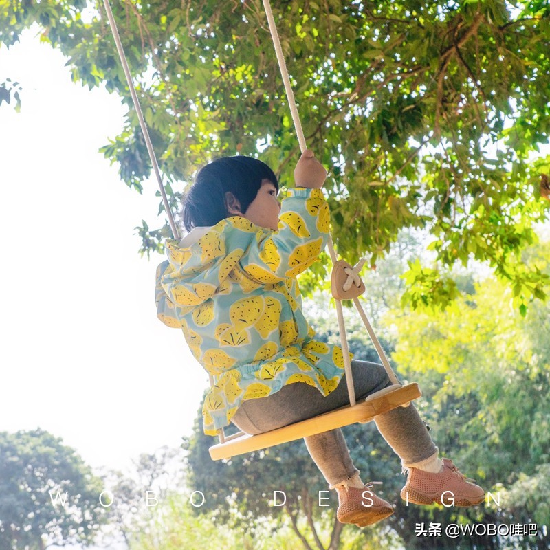 荡起来庭院秋千家用,又简单又好玩的秋千