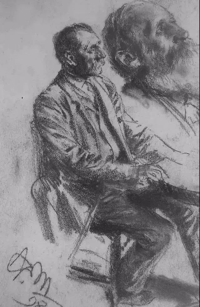 门采尔风景速写高清大图,速写临摹大师作品