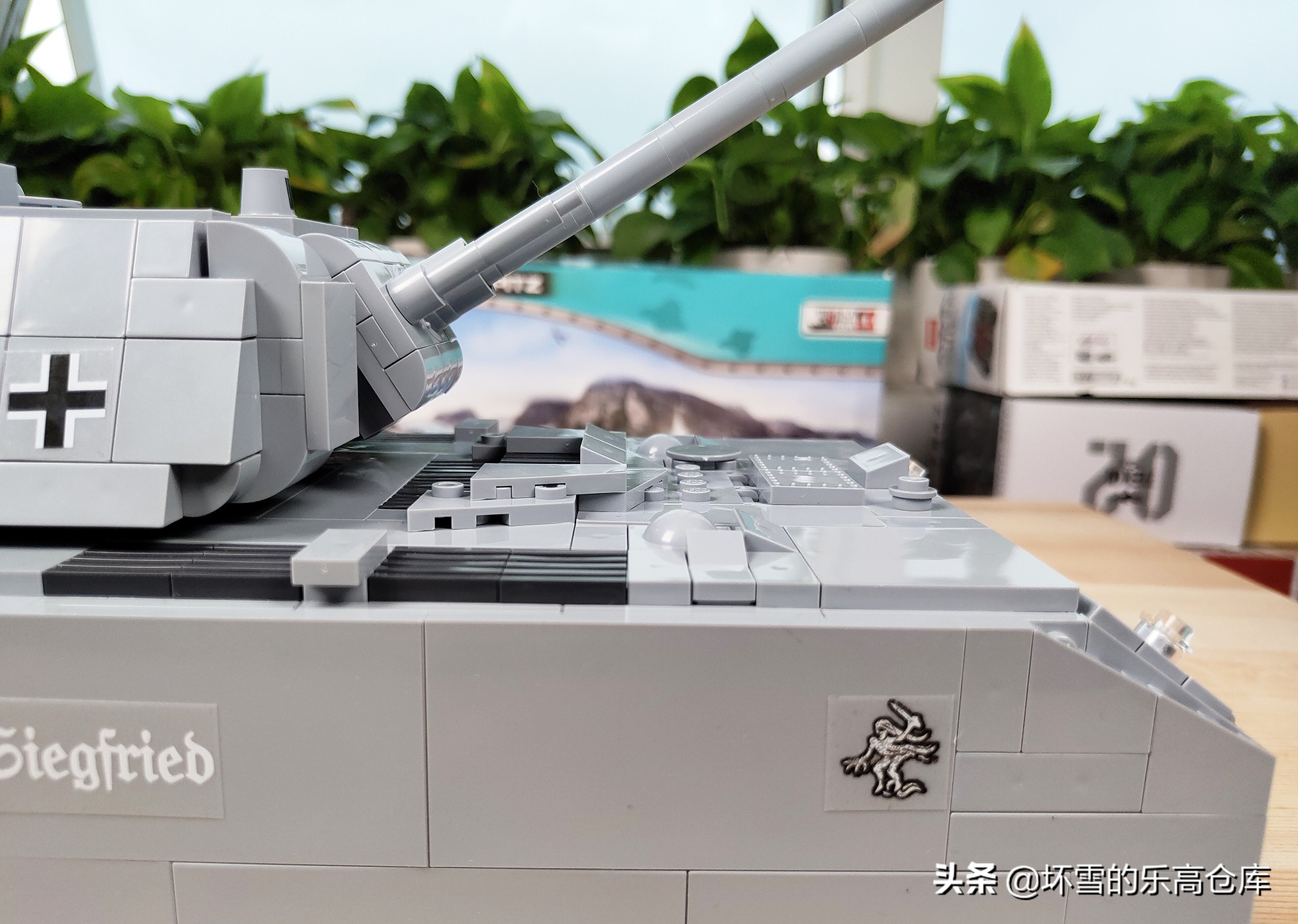 cobi积木英国超重型坦克拼装过程,cobi鼠式积木坦克