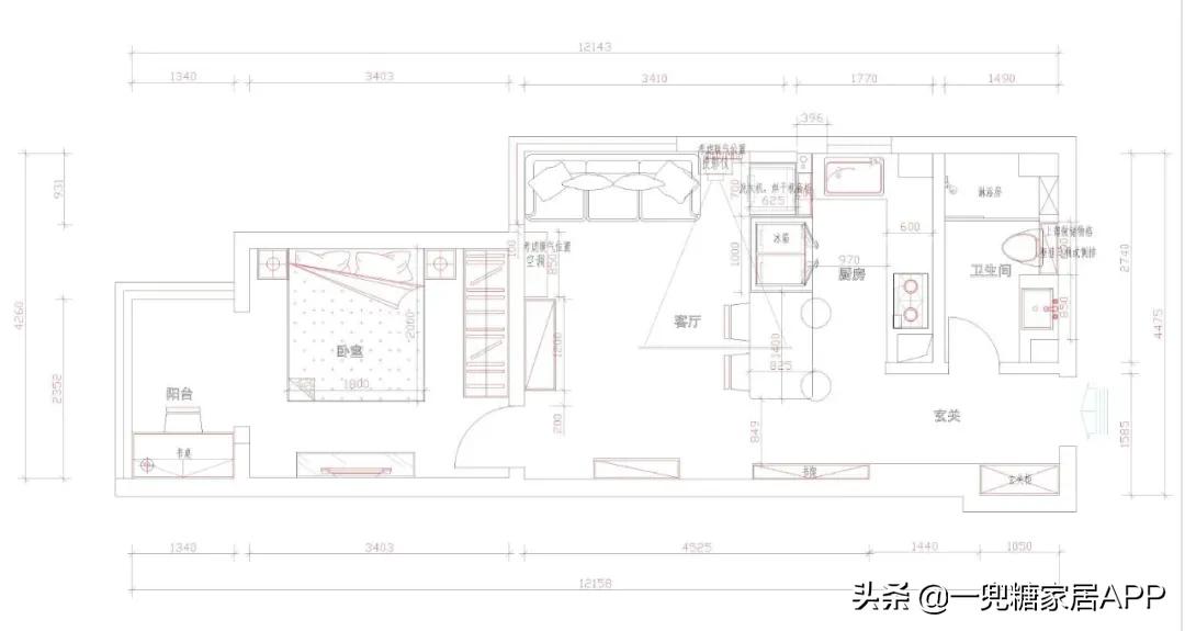 48㎡小家，餐厅可以蹦迪，还带私人影院！小户型都给我学
