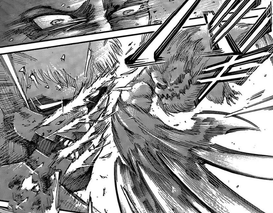 进击的巨人135话，历代九大巨人登场，三笠开启战神模式