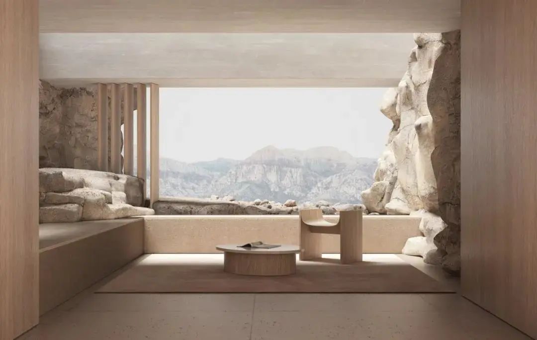 极简风格石材,极简原木风设计