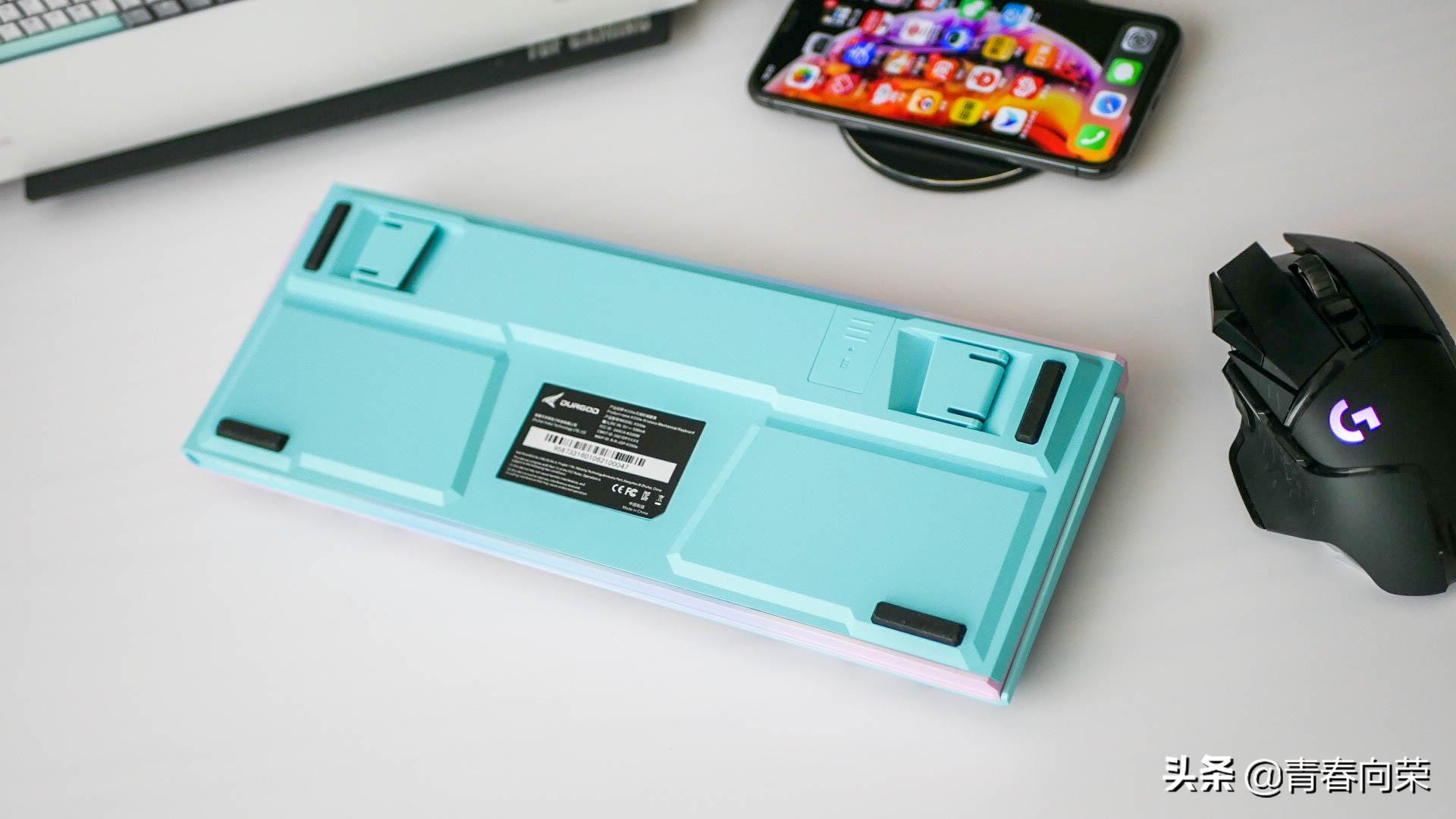 杜伽k310机械键盘简单上手,杜伽k330w无线键盘