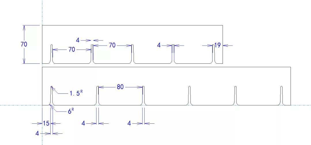 教你一个新方法，ArtiosCAD盒型库设计隔档，同时生成长短刀卡图