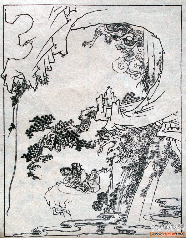 《西游记》之三打白骨精背景图,西游记三打白骨精文字版图文