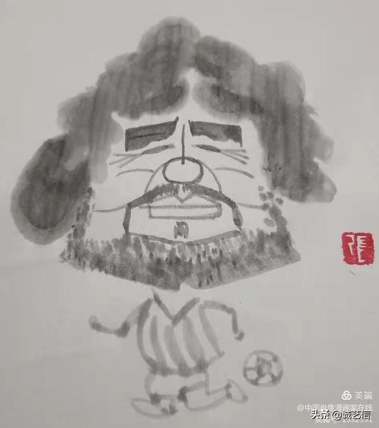 马拉多纳高清漫画壁纸,马拉多纳漫画