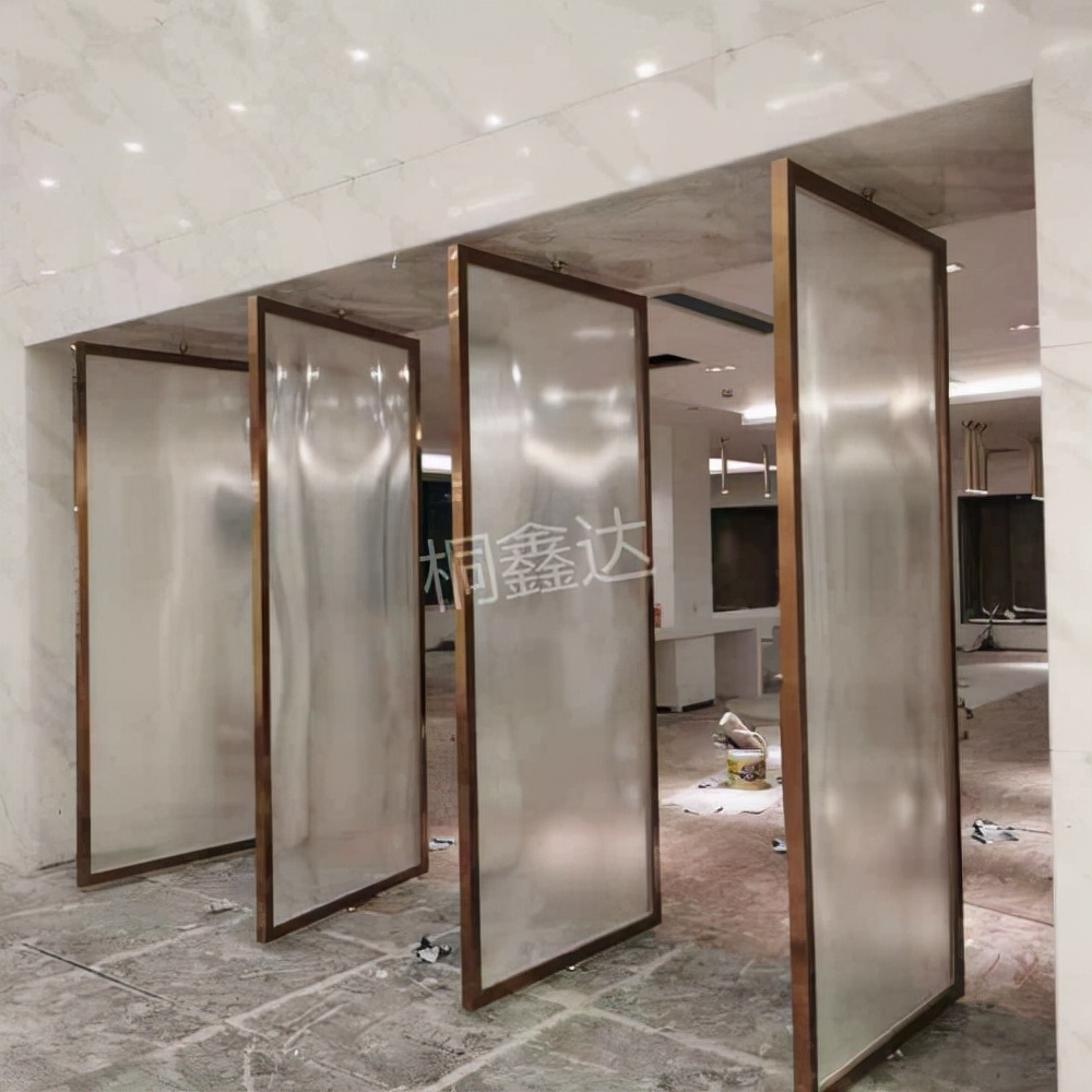 入户不锈钢屏风隔断效果图,云南不锈钢屏风隔断供应