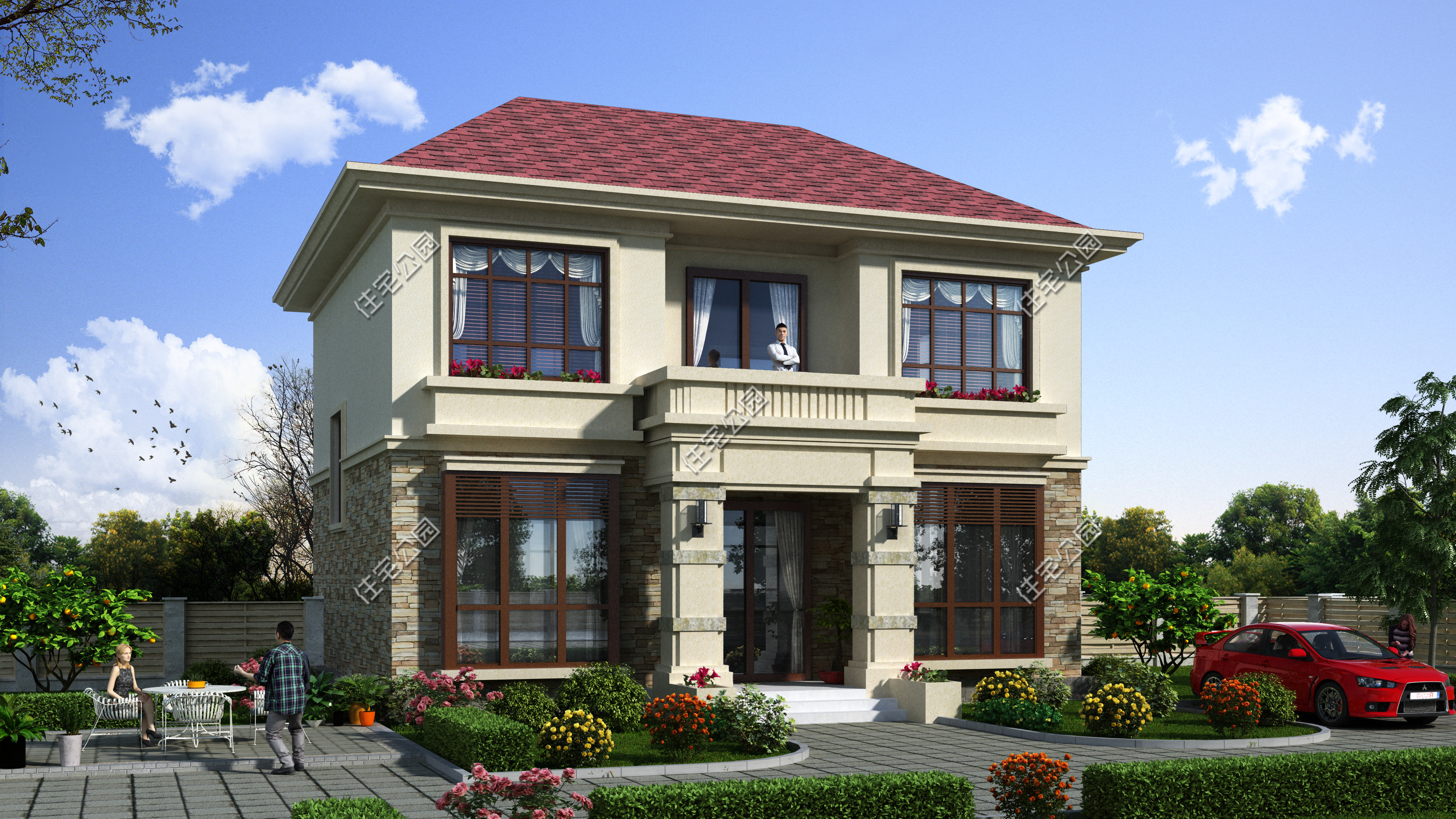 10套二层农村别墅图便宜又好看,50套农村二层别墅图纸及价格