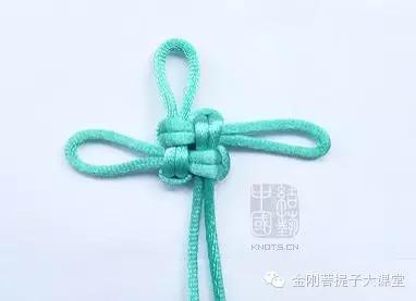 双线弹力绳金刚手串收尾打结图解,手串弹力绳打结方法视频教程全集