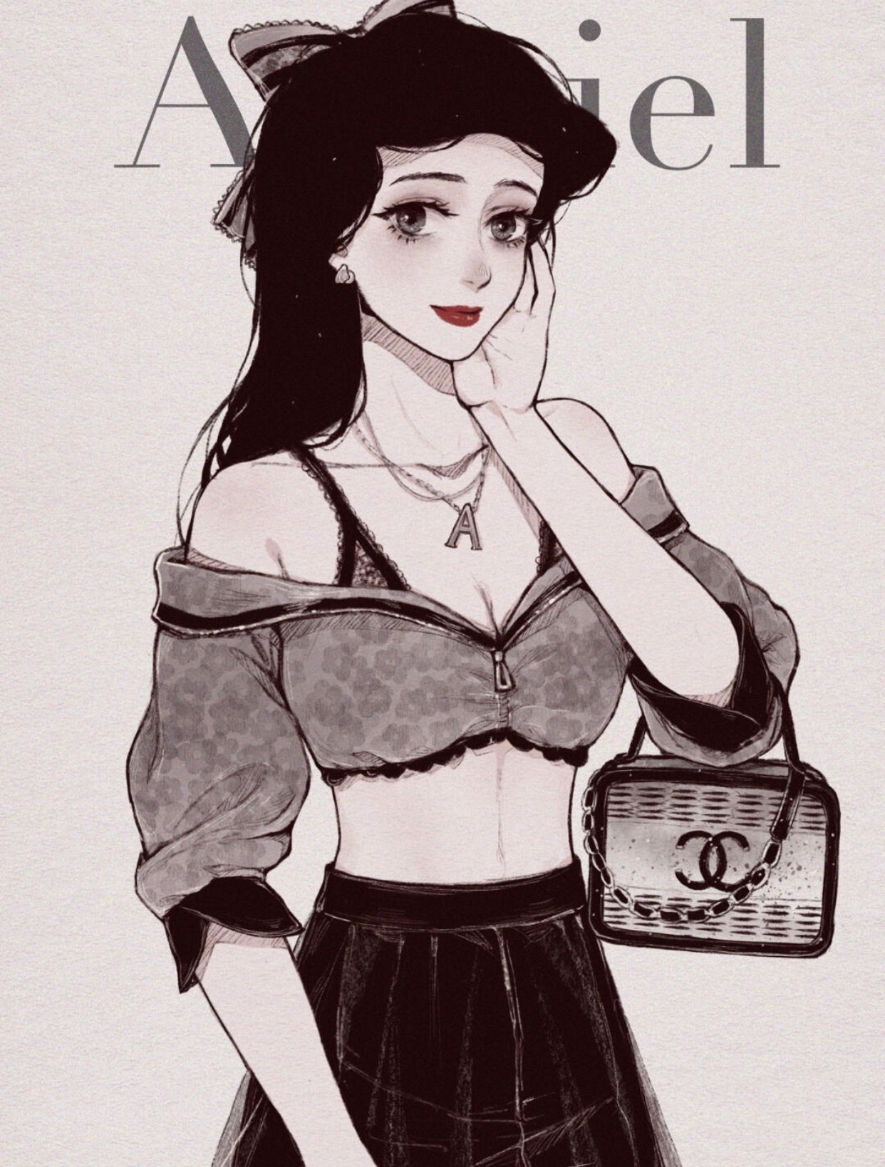 迪士尼长发公主素描画,迪士尼素描画米奇