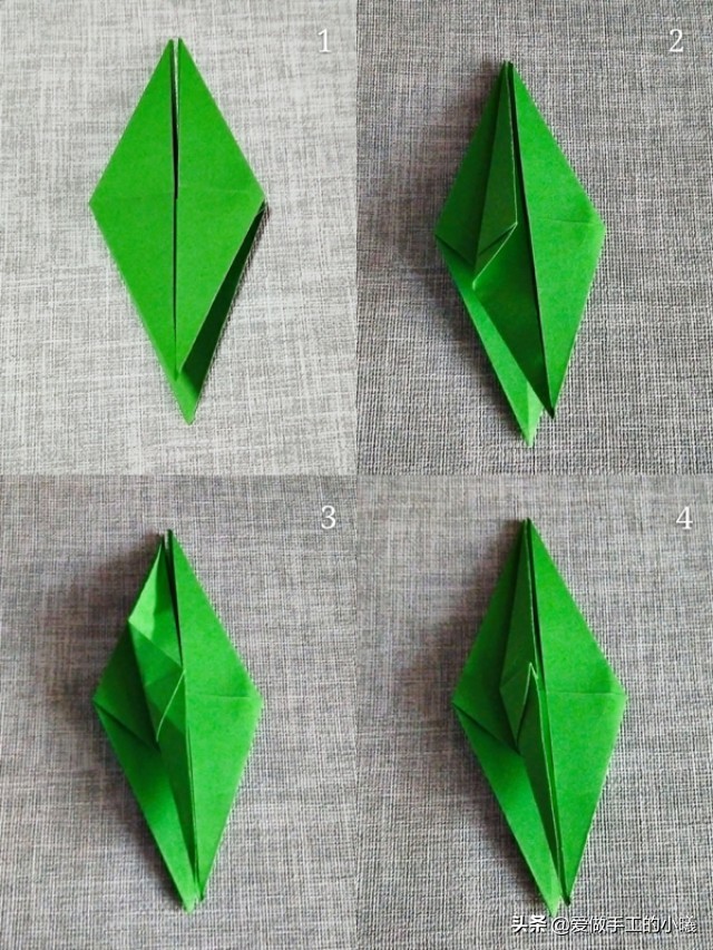 玫瑰花折纸怎么折才简单又好看,1-3岁幼儿折纸玫瑰花不用剪刀