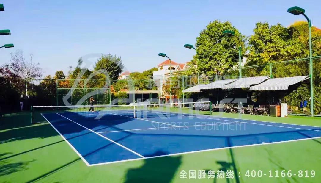硅pu网球场搭建,一片标准网球场的规格