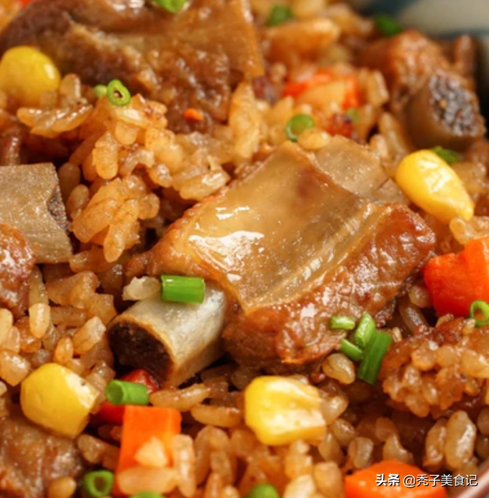 美味懒人饭之排骨焖饭家庭版做法,家庭版排骨焖饭的做法