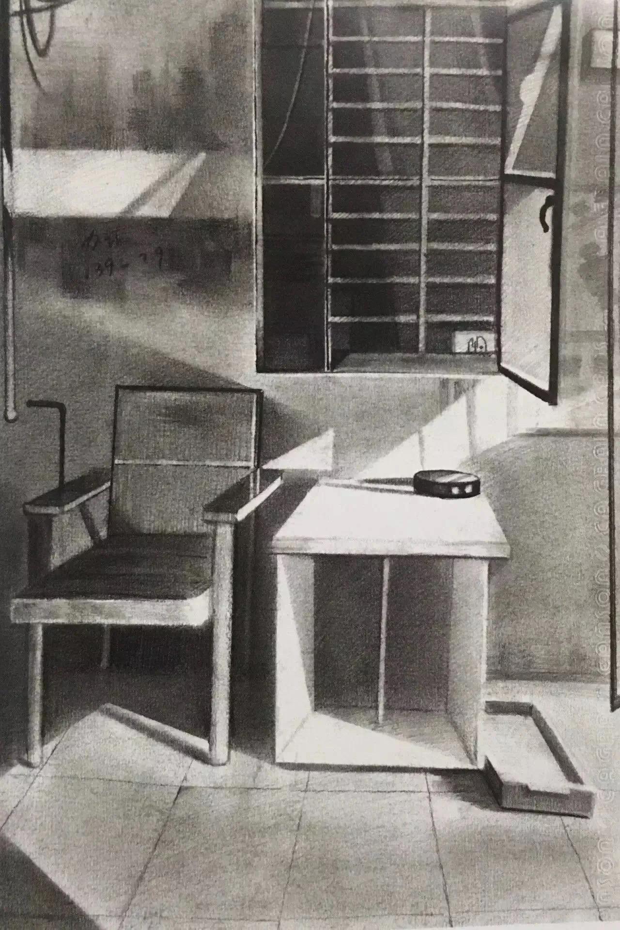 清华校考场景素描高分卷,清华素描场景高分卷技法