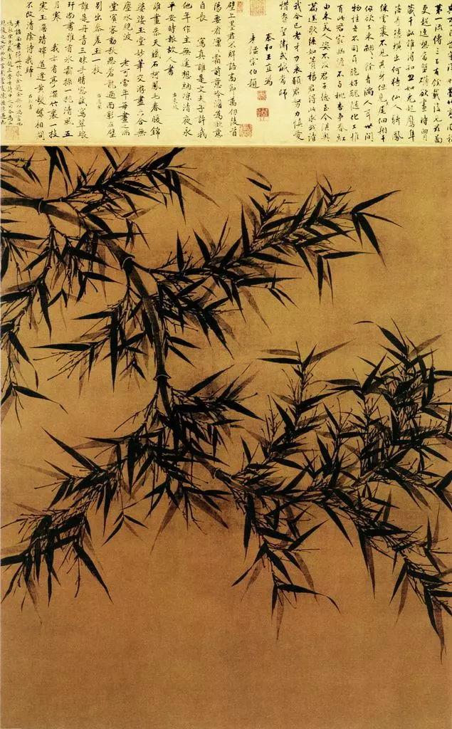 除了吃竹笋，竹筒饭，中国绘画大师们笔下的墨竹也十分有味道