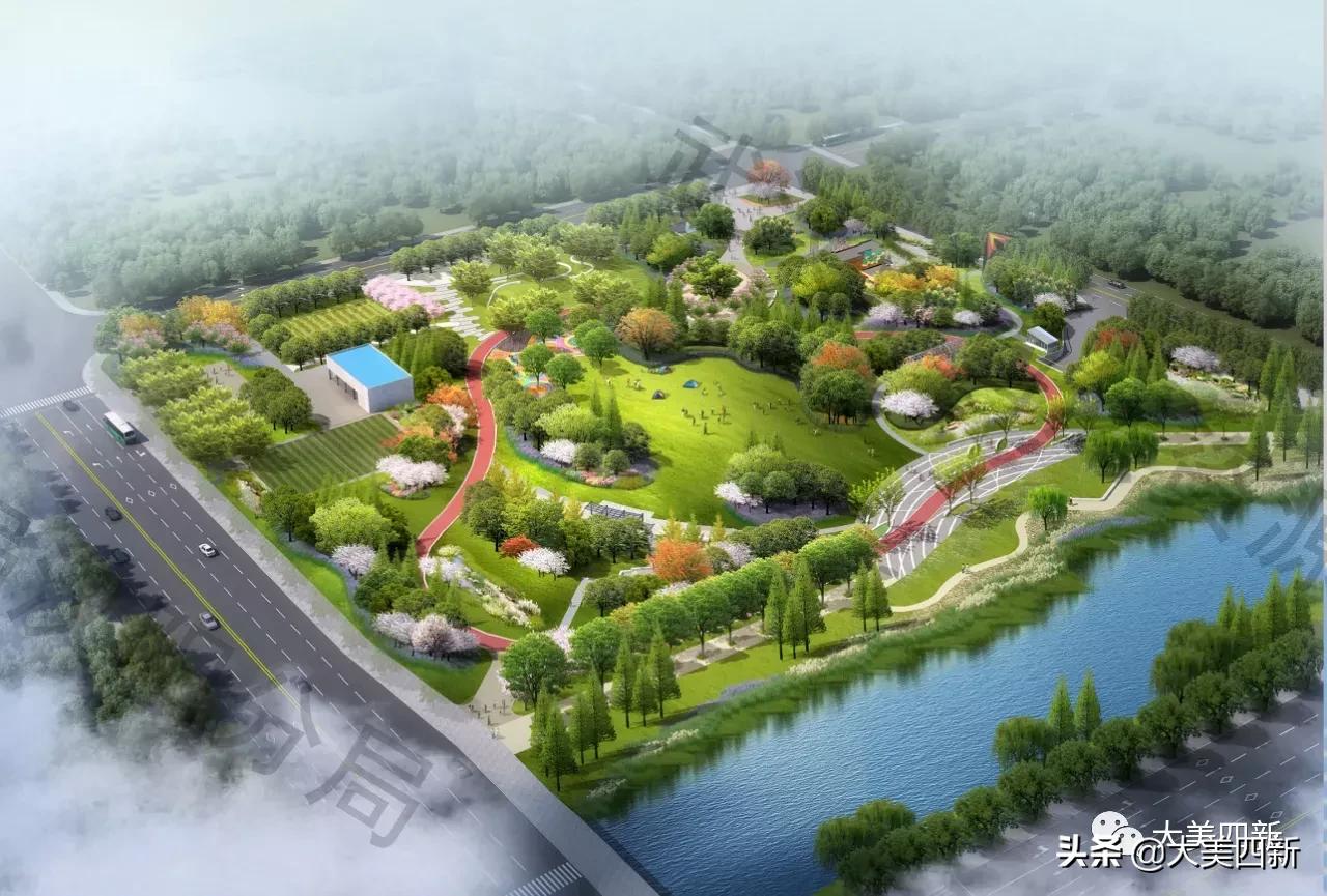 四新莲花公园效果图,汉阳四新莲花公园