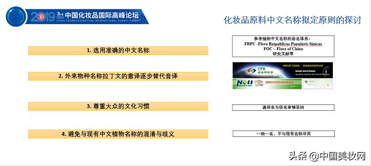2019iPDM展|王有为:化妆品植物类原料命名的科学性与规范性