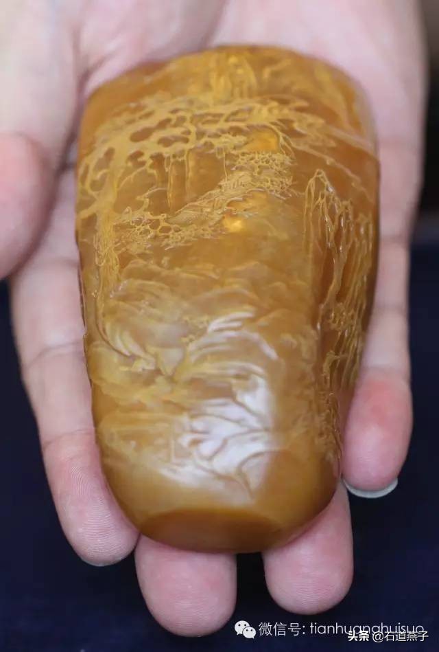 真品田黄及田黄冻石图片大全,天价田黄石及国宝田黄一览