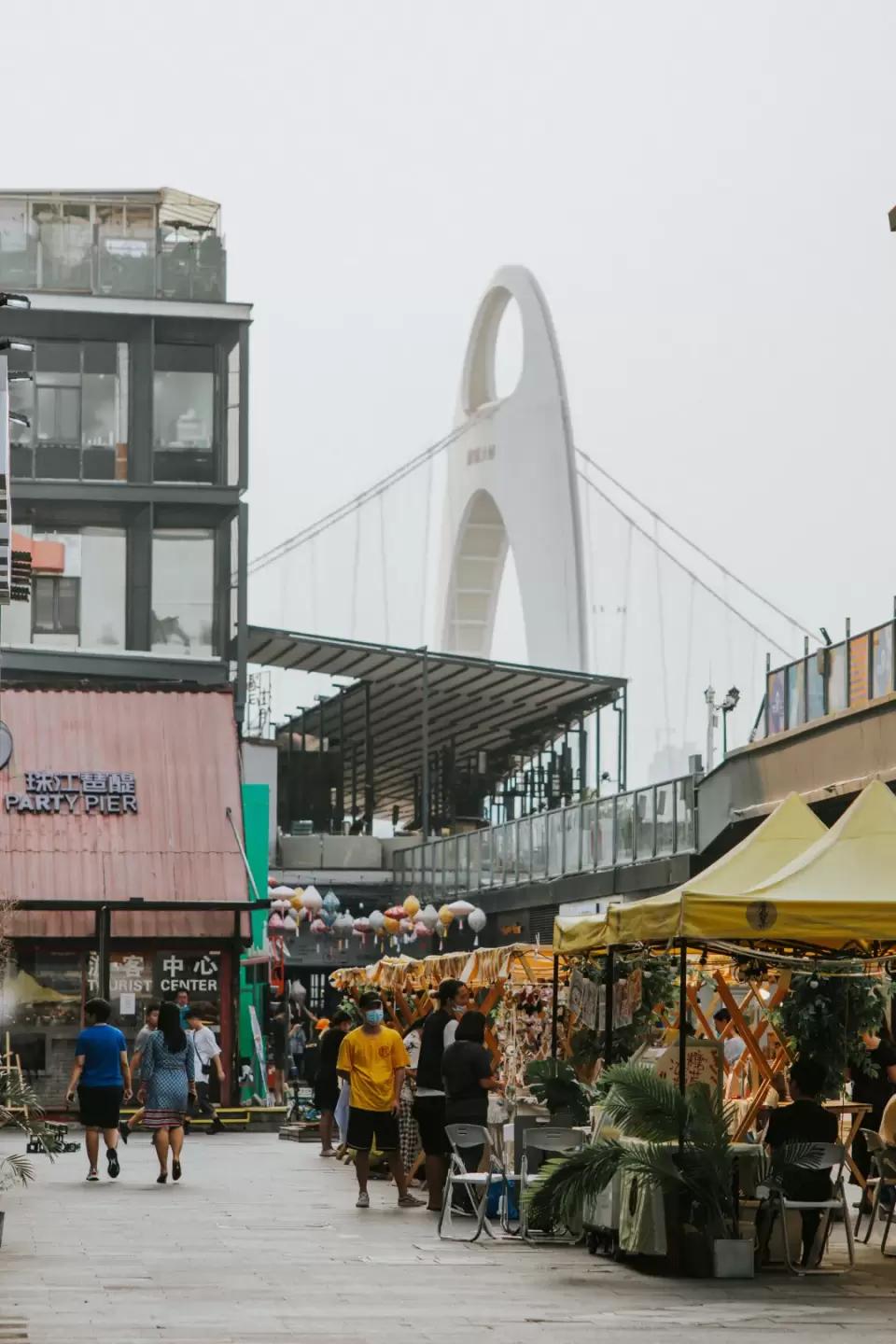 在江边看晚霞圆月，开live派对！难怪中秋节广州人不回家