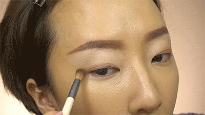 单眼皮狐狸眼妆画法日常,单眼皮大眼妆的画法步骤