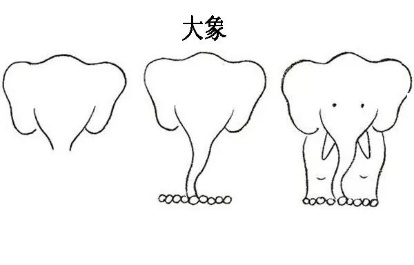 幼儿简笔画入门100个动物简笔画,儿童简笔画大全可爱小动物简笔画