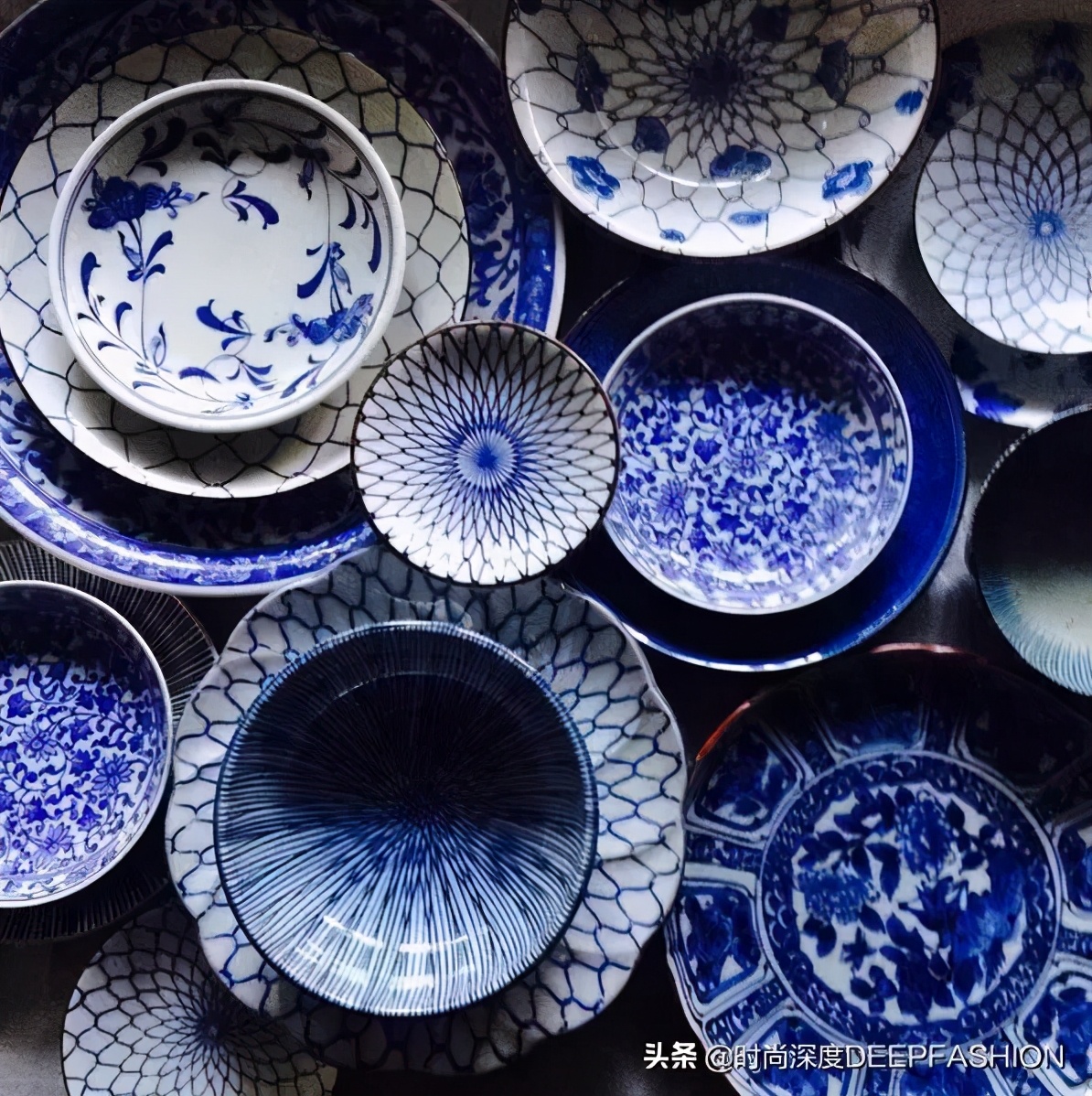 中国传统纹样“之”青花纹样