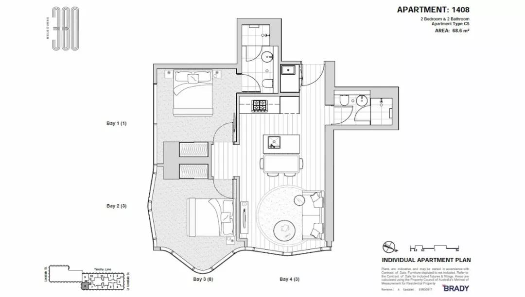墨尔本380Melbourne精装修公寓