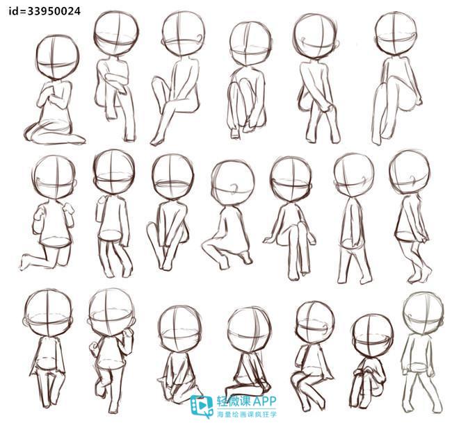 简笔画ins风q版小人男孩,q版小人的画法教程