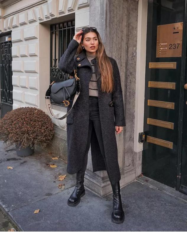 小脚裤冬季穿搭图片大全,冬天小脚裤配什么鞋子最好看