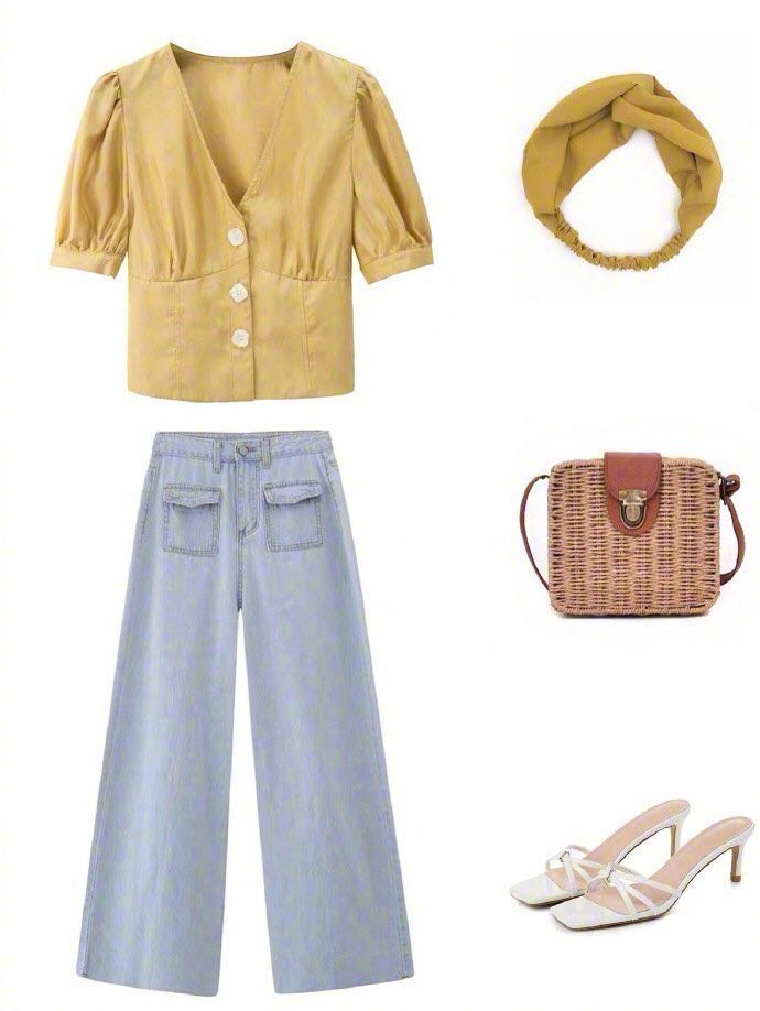 夏季简单裤装搭配，舒适又美丽，休闲时随意穿穿也很迷人