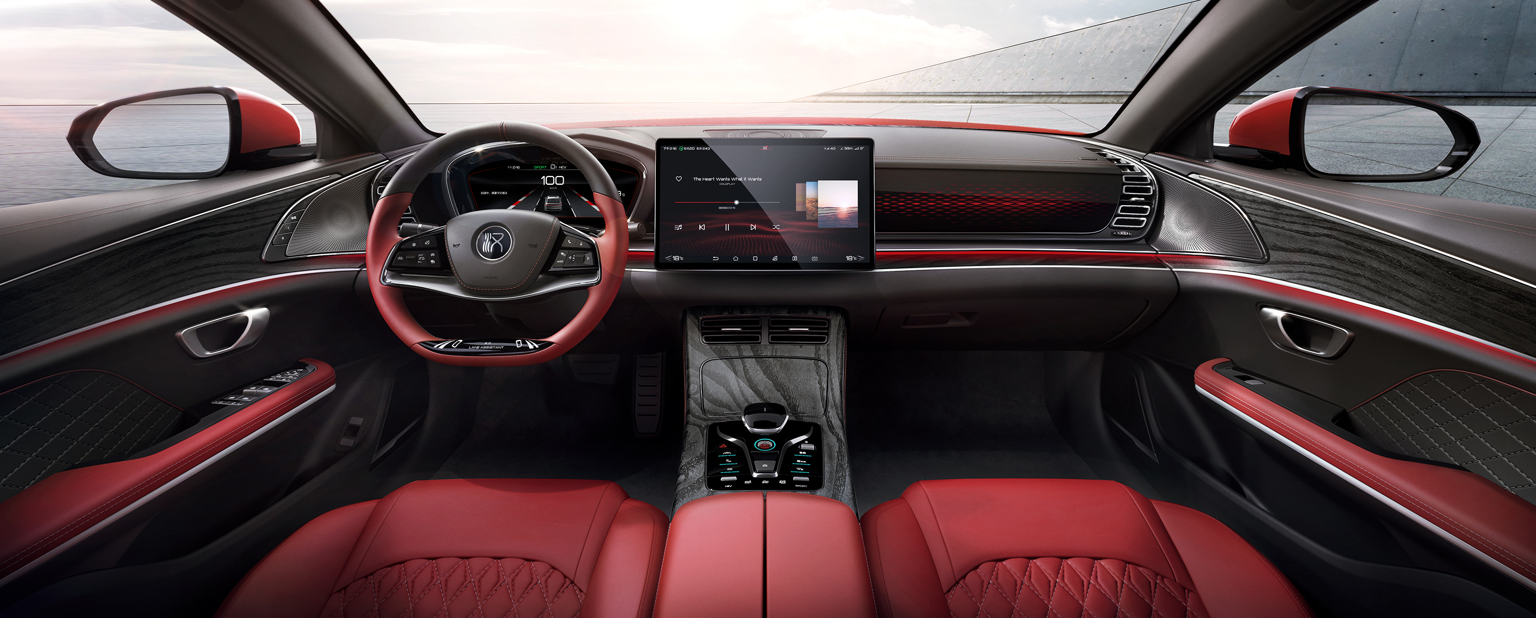 比亚迪汉酷炫照片,比亚迪汉图片高清大图壁纸