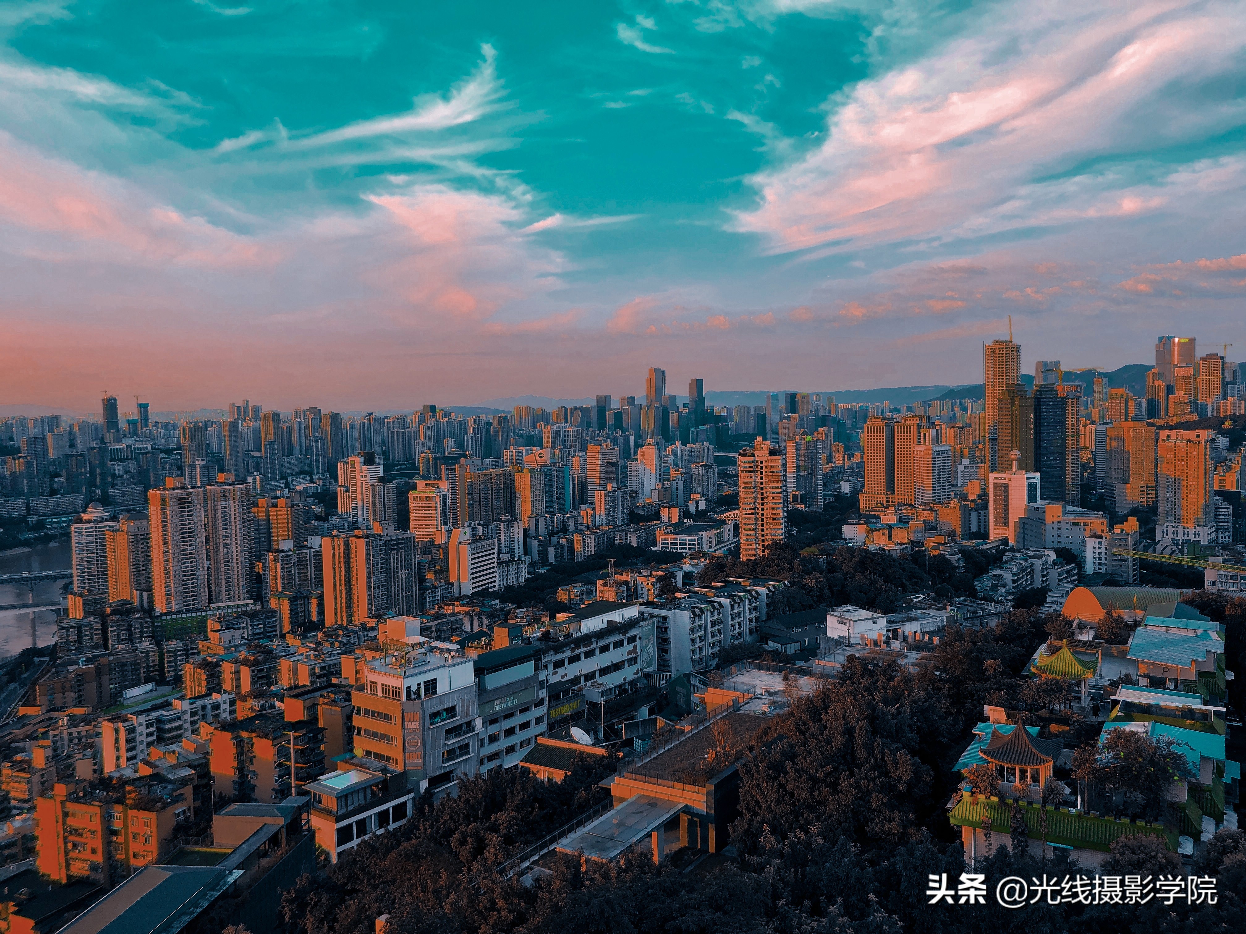 青橙色调展示,青橙高级氛围