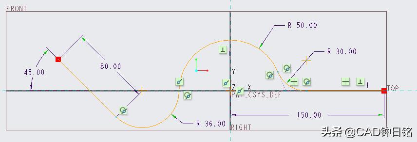 CREO/PROE产品设计教程之四芯花线建模，加深对关系式的认识