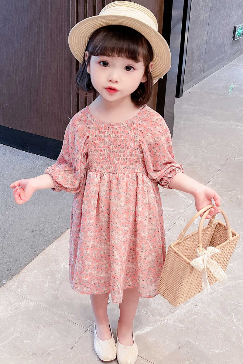 儿童连衣裙夏季女童碎花公主裙,女童连衣裙2023夏薄款儿童裙子