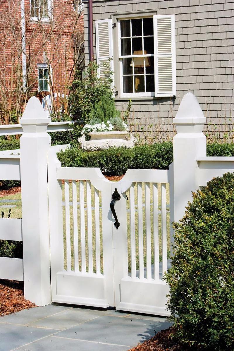 庭院栅栏门锁具,极简庭院栅栏门