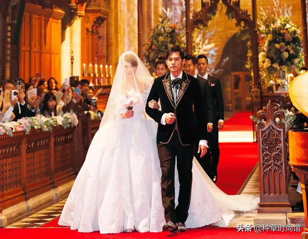 各大明星结婚的婚纱,2019明星婚纱