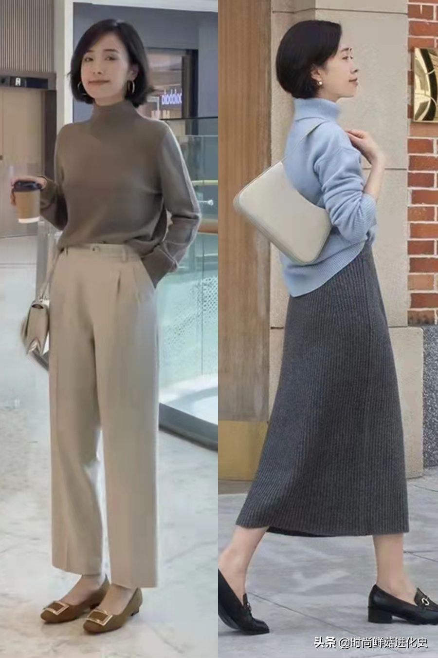 50岁高档女羊绒衫内搭,40岁女人洋气羊绒衫