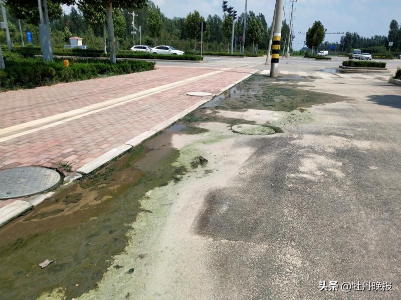 时而喷水、时而停止，菏泽城区这一“冒水点”影响市民出行