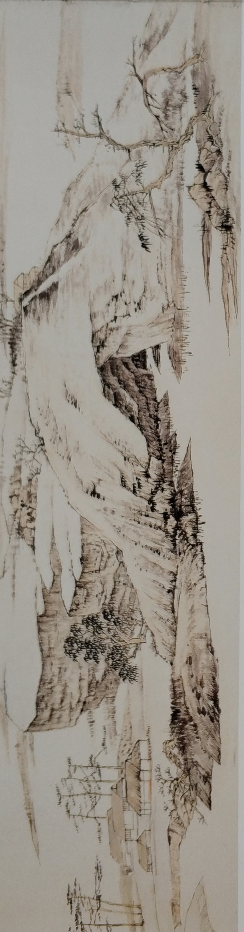 弘仁山水画册页尺寸,弘仁山水书法作品欣赏