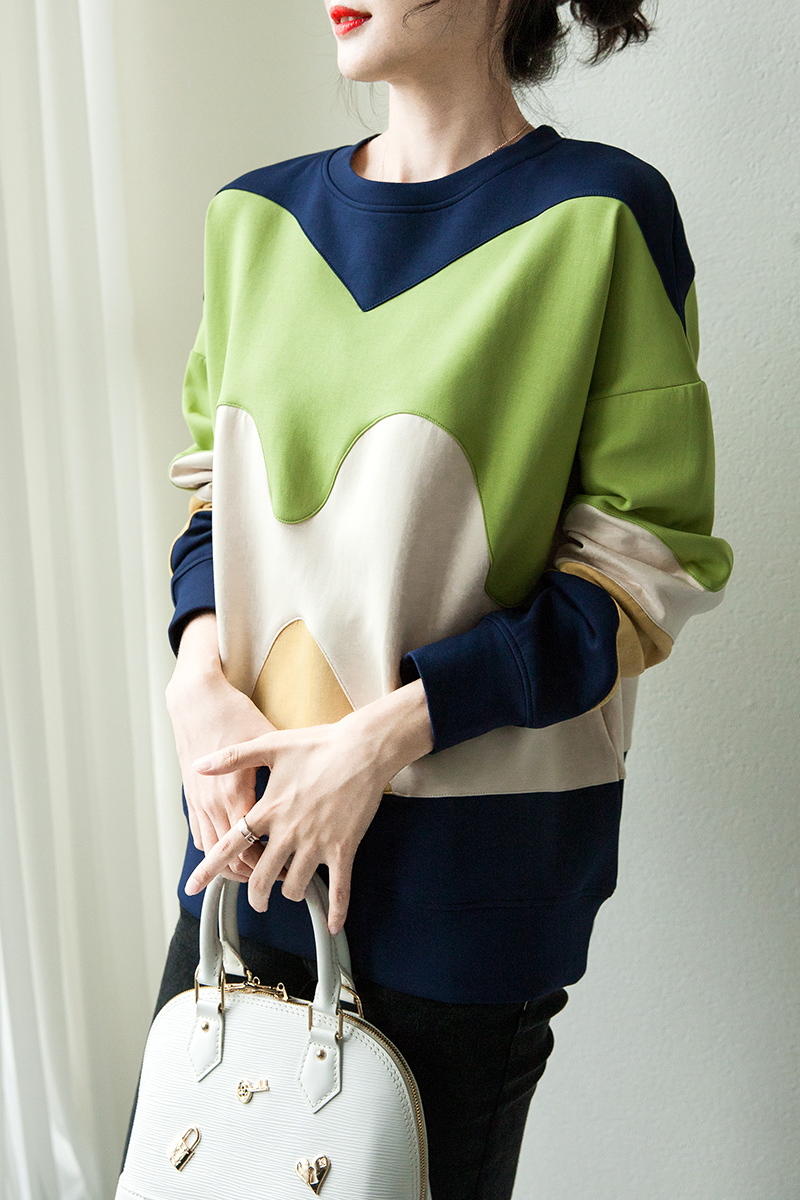 哈伦牛仔裤卫衣穿搭女秋冬,秋季卫衣宽松慵懒风配卫裤