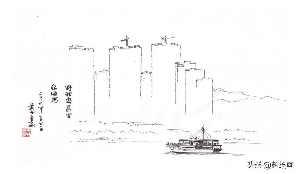 十大顶级钢笔画速写,钢笔速写100幅图片