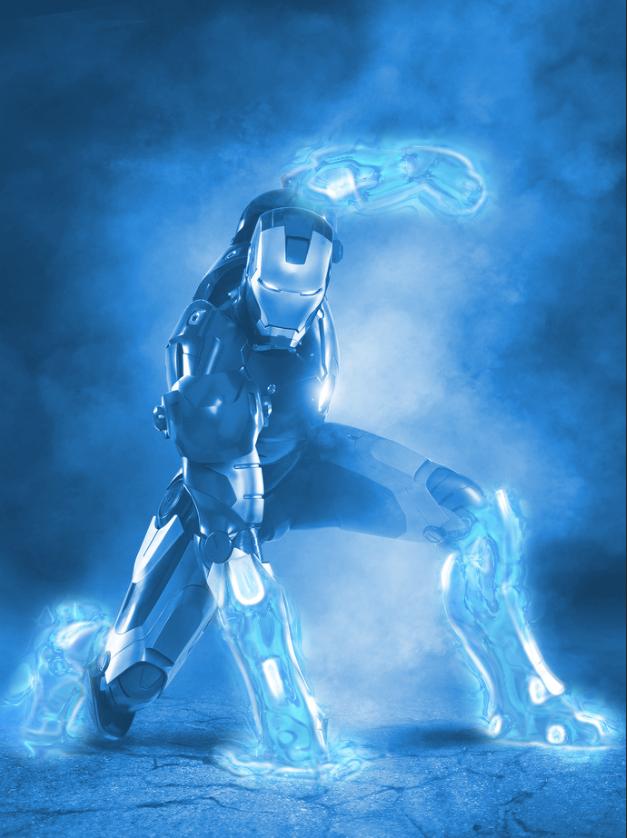 ps抠冰雕教程,ps冰灯效果