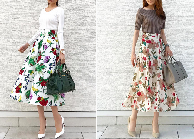 半身裙主要怎么搭配呢,一条半身裙的各种搭配