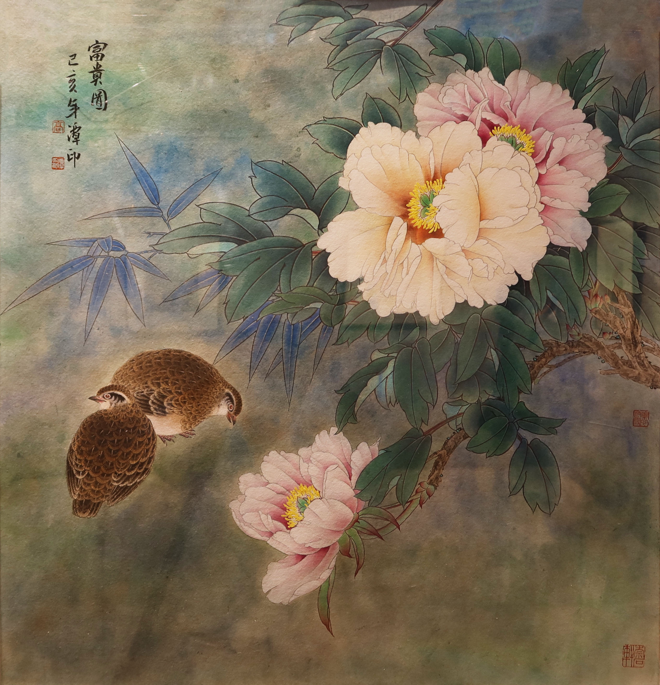 工笔人物画名家作品欣赏,中国美协著名工笔花鸟画画家