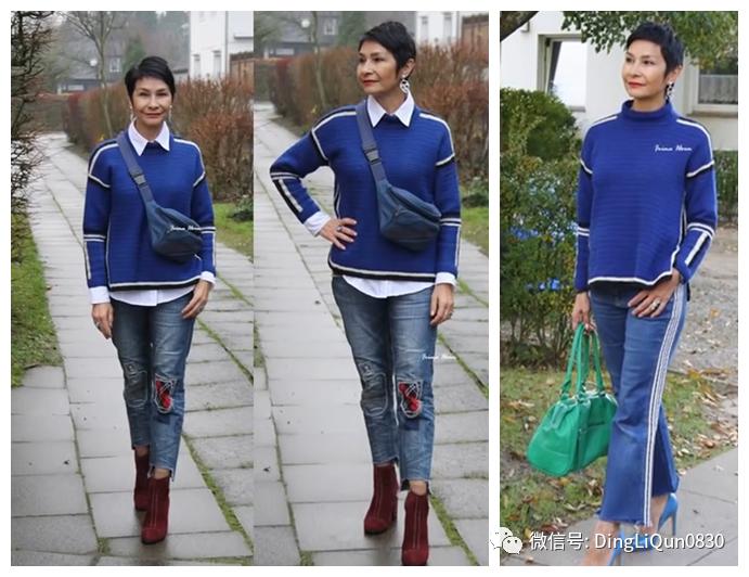 中老年人女冬季针织衫教程,针织中老年女装新款