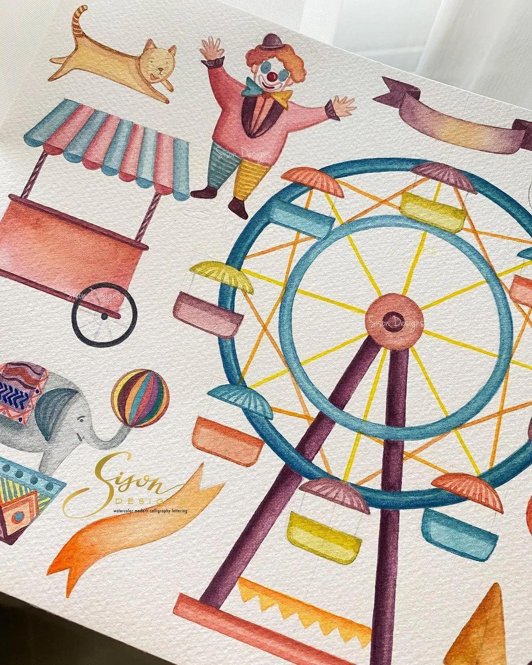 水彩手帐简单教程,水彩笔就能搞定的手账