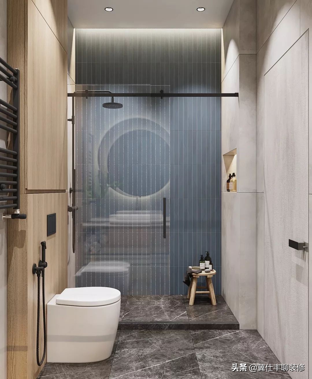 全屋仿大理石护墙板装修效果图,轻奢护墙板大理石漆