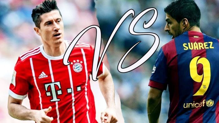 苏亚雷斯巅峰期算不算第一中锋,莱万多夫斯基是世界级吗